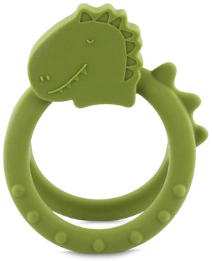 Trixie sensorische bijtring mr. dino â€“ 0m+ â€“ 100% siliconen â€“ ideaal voor doorkomende tandjes