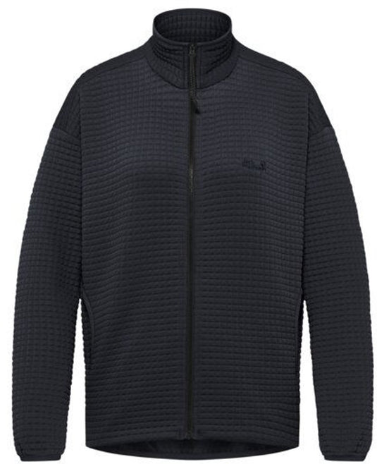 Jack wolfskin mogari fleecejack dames - dames lange rits fleece - dark navy dark navy