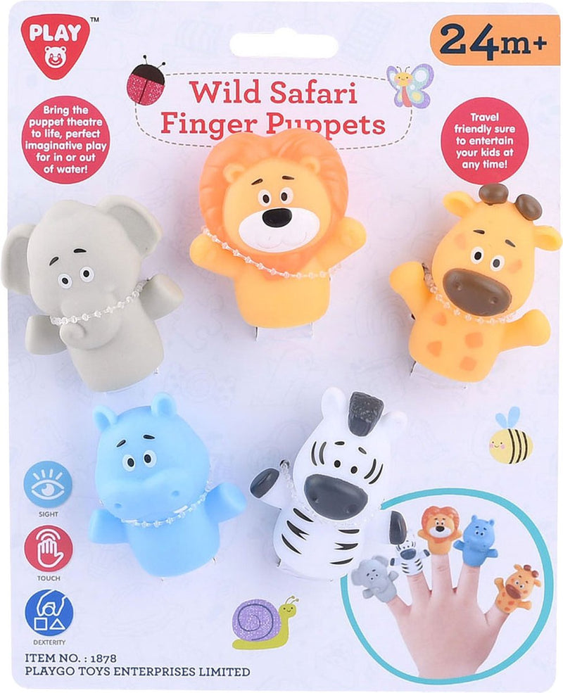Load image into Gallery viewer, Play go vingerpoppetjes wild safari - 5st.
