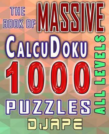 Calcudoku puzzle books-the massive book of calcudoku
