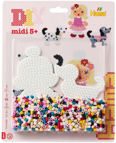 Hama strijkkralen set honden 1100 stuks - creatieve speelgoedset.