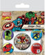 Marvel pyramid international comics pin-back buttons 5-pack iron man pins brooches