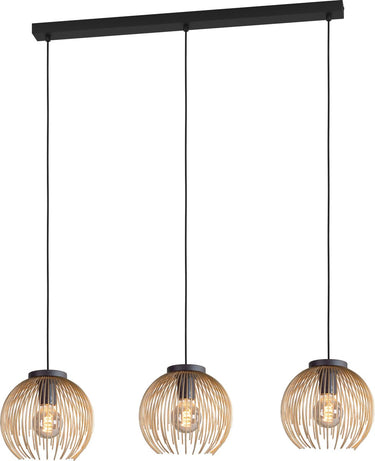 Eglo venezuela hanglamp - e27 - 93,5 cm - goud zwart