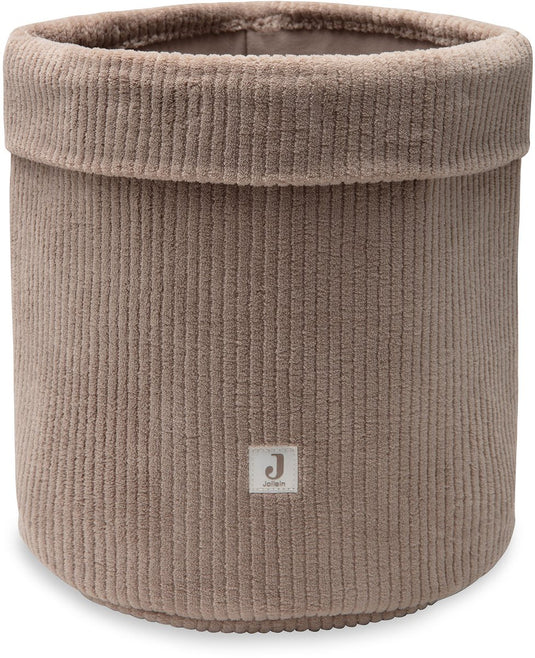 Jollein opbergmand - 14x18cm - cloudy rib - milky coffee