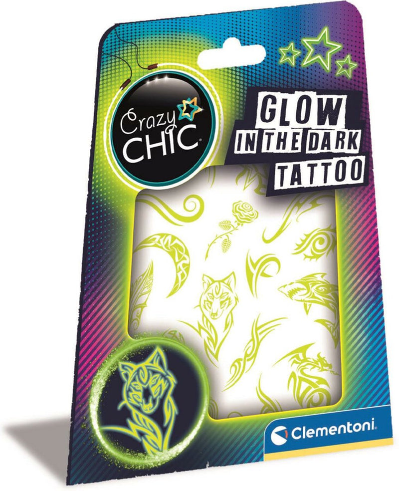 Load image into Gallery viewer, Clementoni crazy chic - urban tattoos glow in the dark
