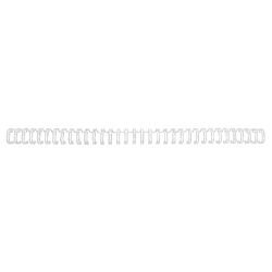 Gbc draagbindruggen wirebind 34 metaal 8mm wit capaciteit 60vel