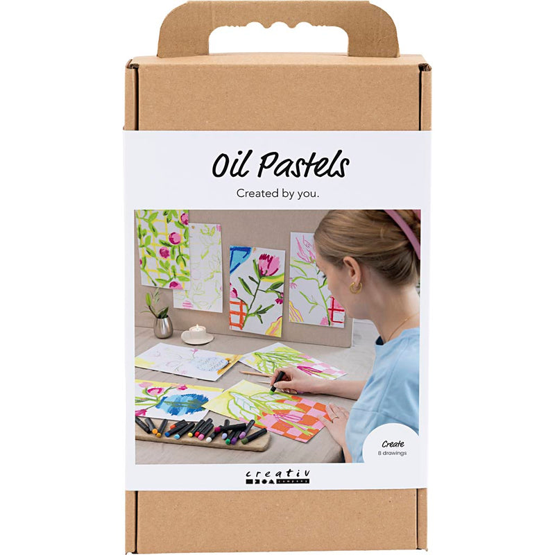 Load image into Gallery viewer, Creativ company https: www.cchobby.nl hobbyset-oliepastel-bloemen-diverse-kleuren-1-doos
