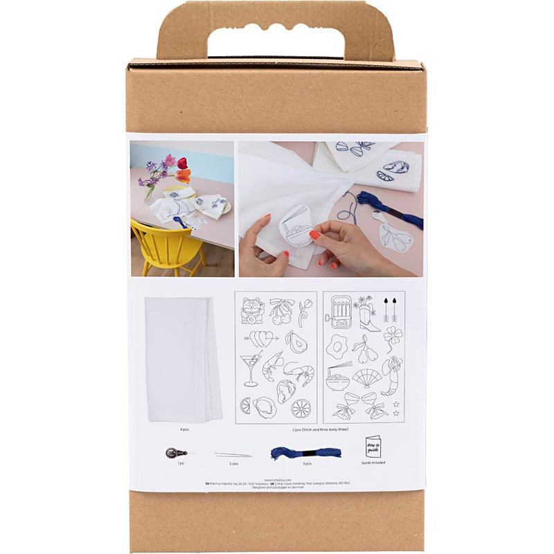 Load image into Gallery viewer, Creativ company hobbyset borduurwerk servetten
