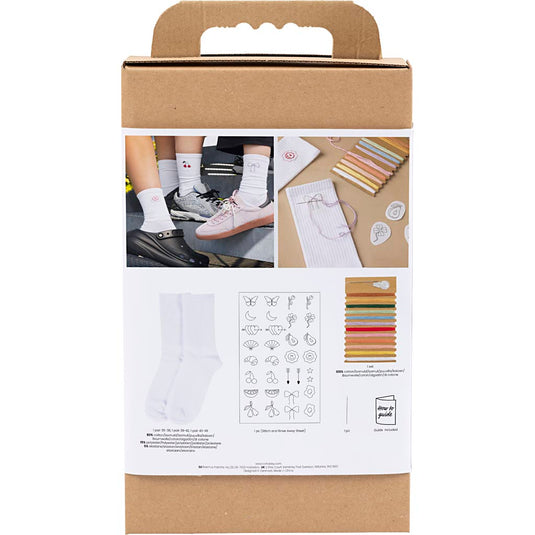 Creativ company https: www.cchobby.nl hobbyset-borduurwerk-sokken-wit-1-doos