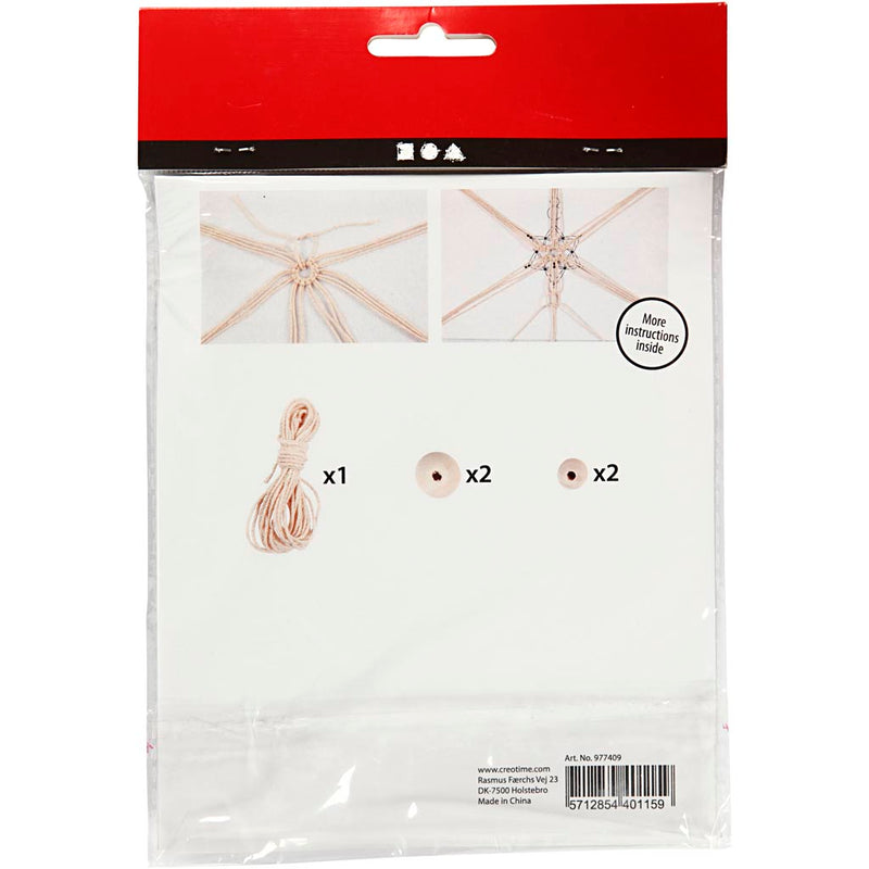 Load image into Gallery viewer, Creativ company mini creative kit macrame sneeuwvlok
