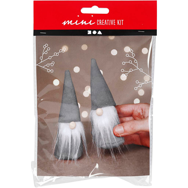 Afbeelding laden in galerijviewer, Https: www.cchobby.nl creative-mini-kit-scandinavische-kerstkabouters-h-12-cm-grijs-1-doos
