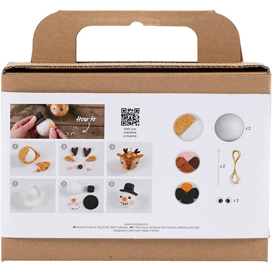 Creativ company mini hobbyset kerstballen