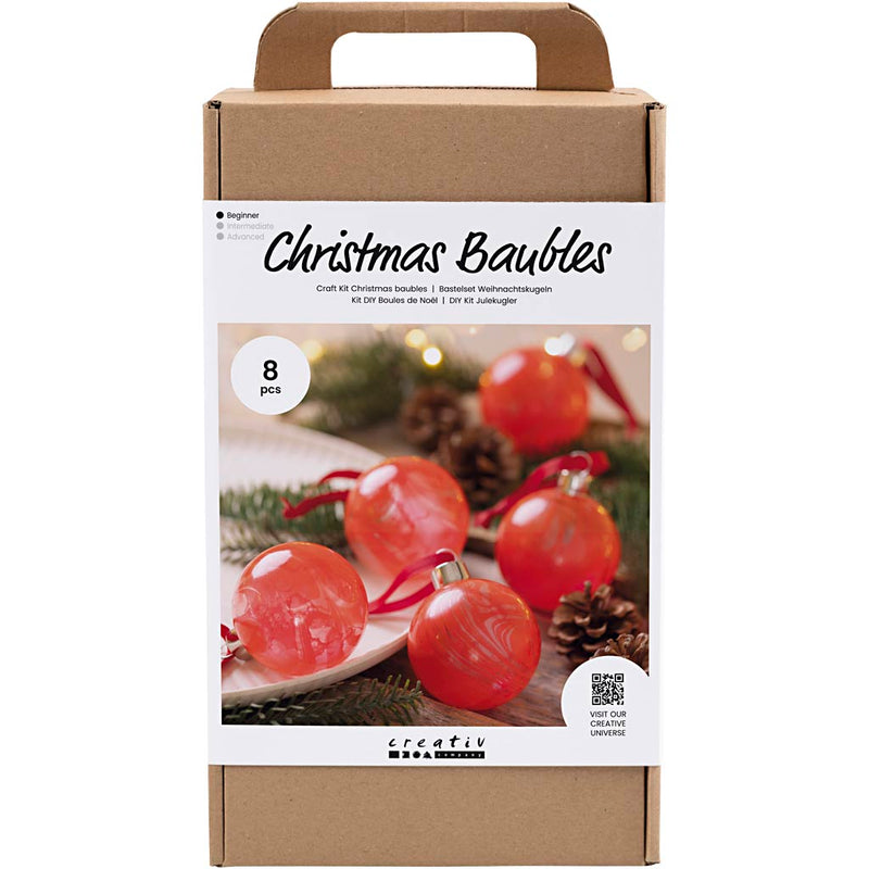 Load image into Gallery viewer, Creativ company hobbyset kerstballen marmeren
