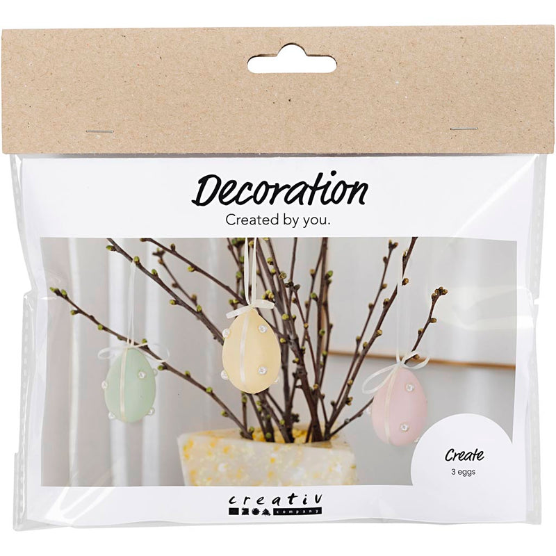 Load image into Gallery viewer, Creativ company mini hobbyset decoratie eieren pastelkleuren
