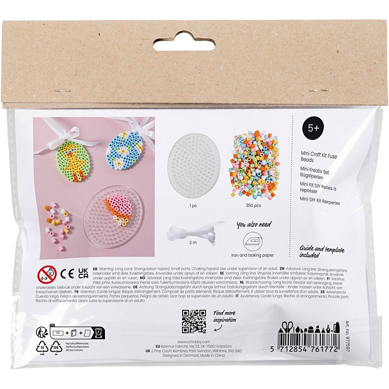 Load image into Gallery viewer, Creativ company https: www.cchobby.nl mini-hobbyset-strijkkralen-hangende-eierdecoraties-diverse-kleuren-1-doos
