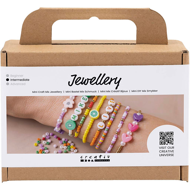 Load image into Gallery viewer, Creativ company https: www.cchobby.nl mini-creatieve-box-sieraden-kleurrijke-armbanden-1-doos
