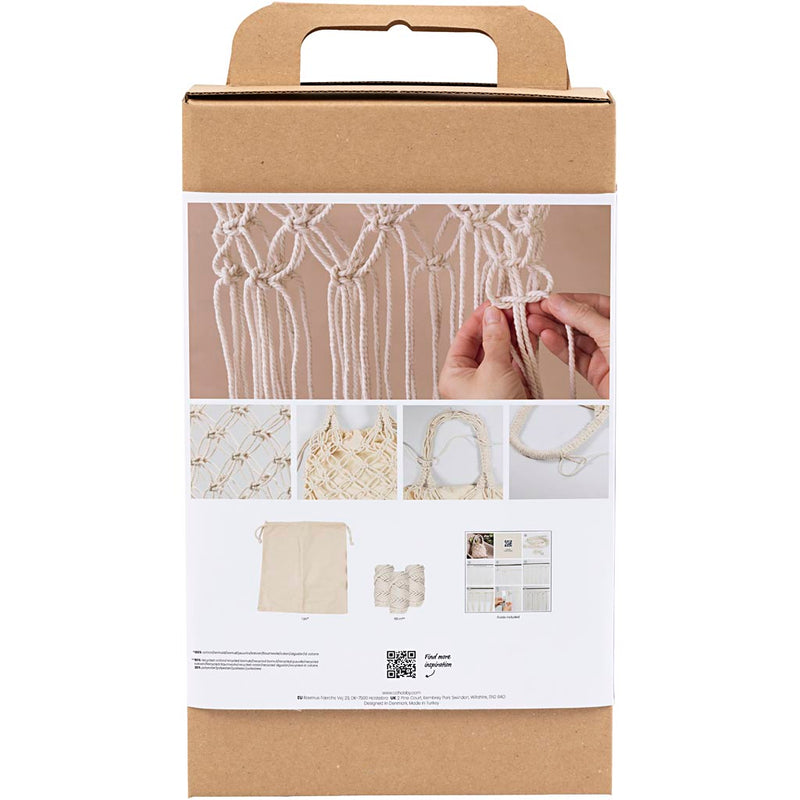 Load image into Gallery viewer, Https: www.cchobby.nl hobbyset-macrame-tas-wit-1-doos
