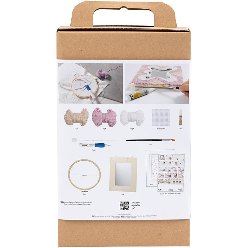 Load image into Gallery viewer, Creativ company https: www.cchobby.nl hobbyset-punch-needle-spiegel-pastelkleuren-1-doos
