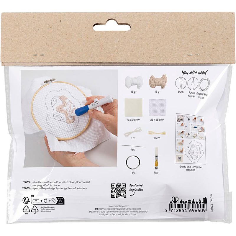 Load image into Gallery viewer, Creativ company https: www.cchobby.nl mini-hobbyset-punch-needle-sleutelhanger-beige-1-doos
