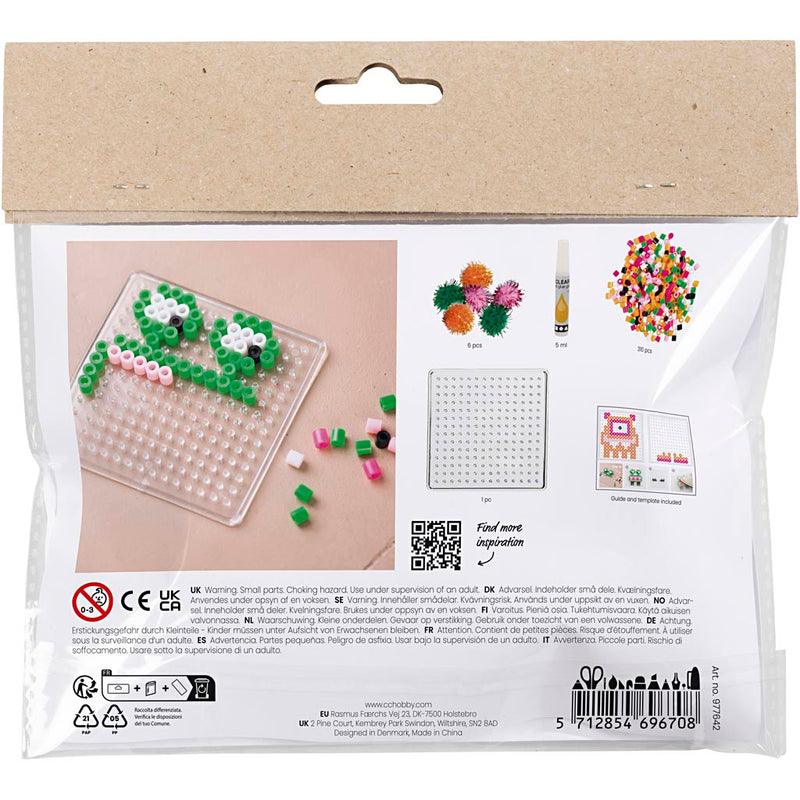 Afbeelding laden in galerijviewer, Https: www.cchobby.nl mini-hobbyset-strijkkralen-monster-diverse-kleuren-1-doos

