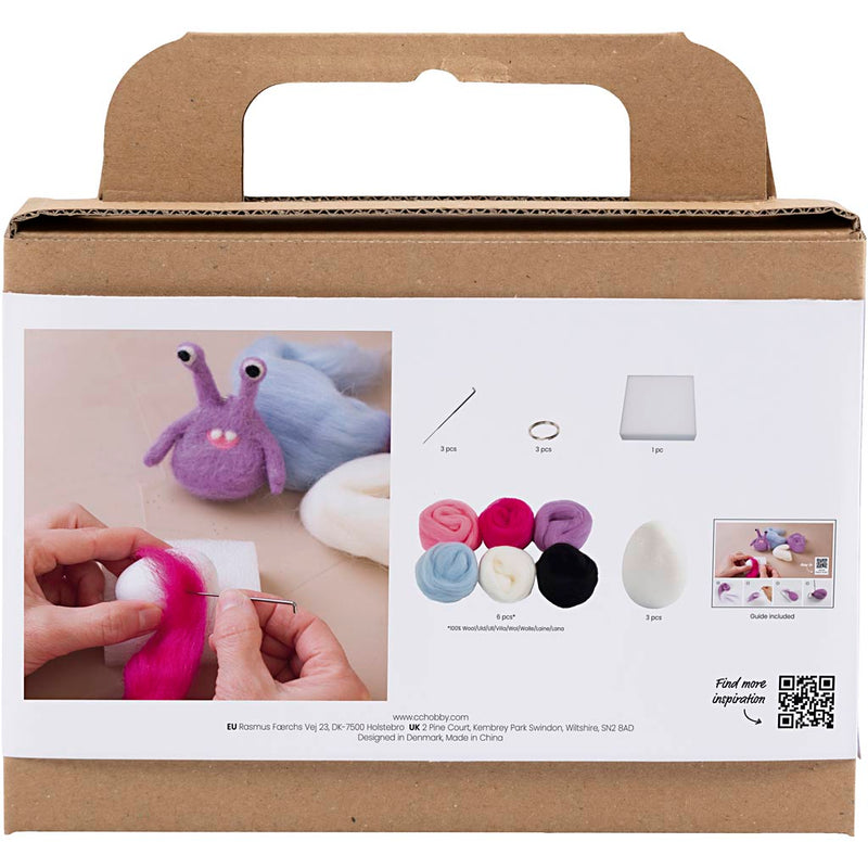 Load image into Gallery viewer, Creativ company mini hobbyset naaldvilten monster maken
