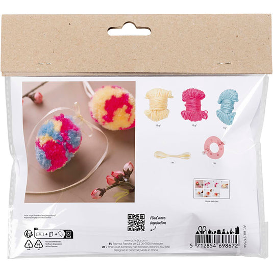 Creativ company https: www.cchobby.nl mini-hobbyset-pompom-eieren-kleurrijk-1-doos