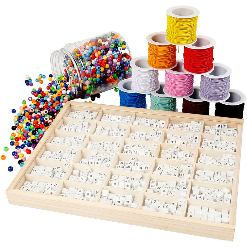 Load image into Gallery viewer, Creativ company https: www.cchobby.nl groepsset-letterkralen-voor-je-armband-1-set-97768
