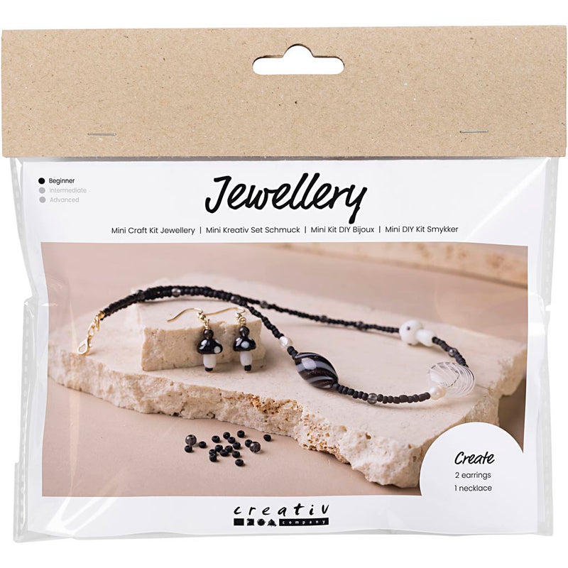 Afbeelding laden in galerijviewer, Https: www.cchobby.nl mini-hobbyset-sieraden-stoere-halsketting-zwarte-harmonie-1-doos
