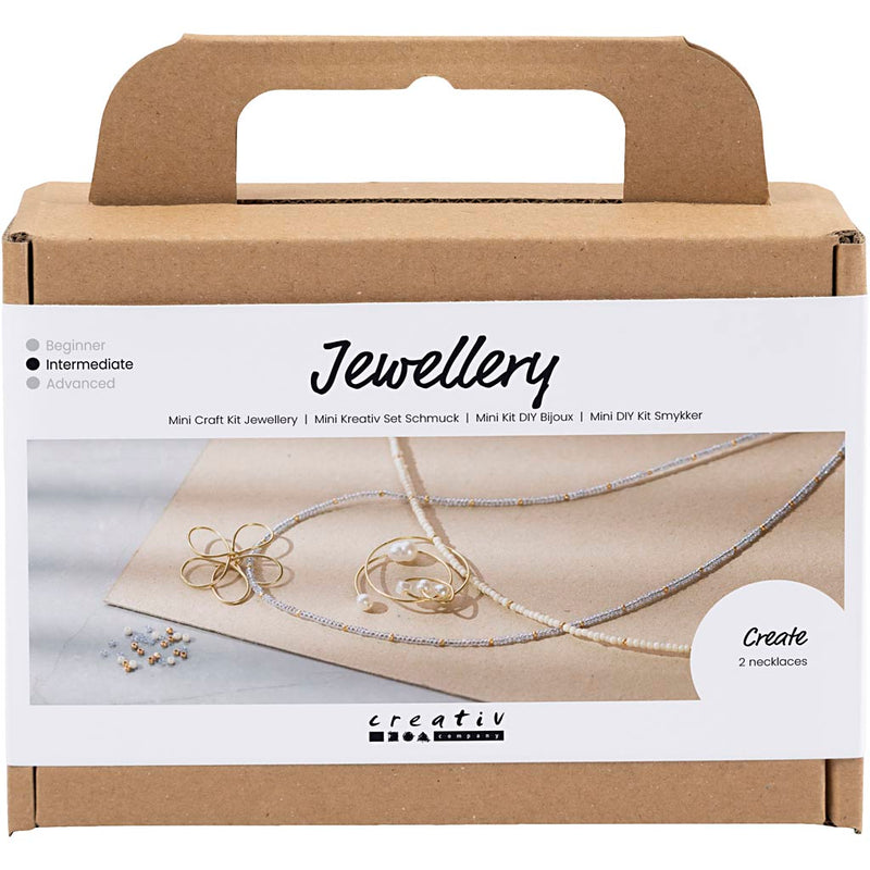 Afbeelding laden in galerijviewer, Https: www.cchobby.nl mini-hobbyset-sieraden-halsketting-met-hanger-met-metaaldraad-verguld-1-doos
