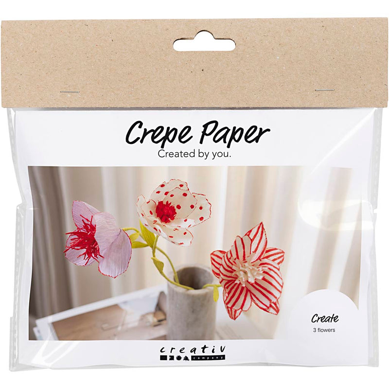 Load image into Gallery viewer, Creativ company https: www.cchobby.nl mini-hobbyset-crepepapier-bloemen-pastelkleuren-1-doos
