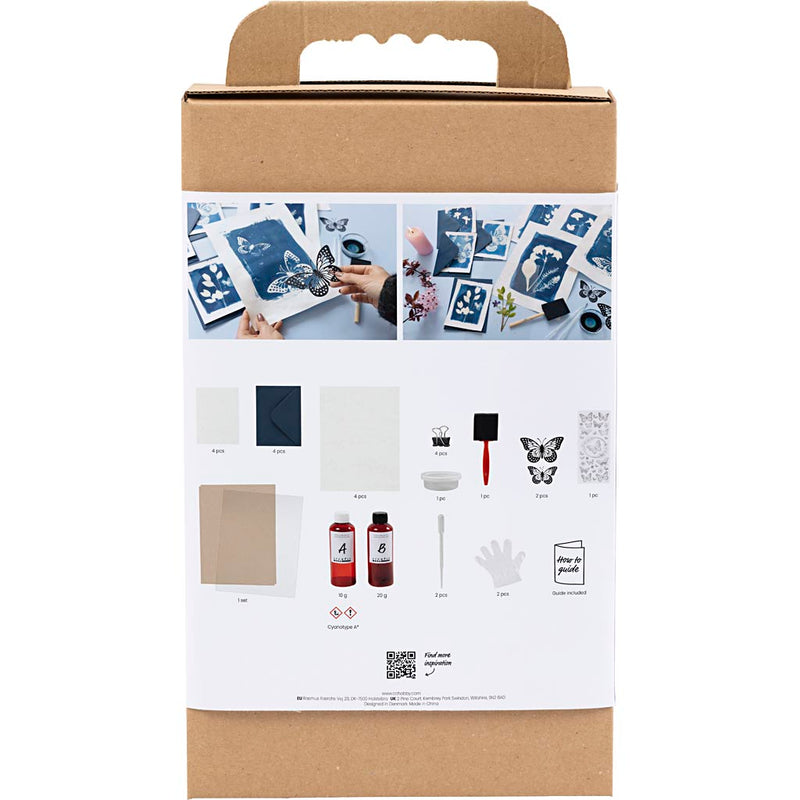 Load image into Gallery viewer, Creativ company hobbyset cyanotypie blauw
