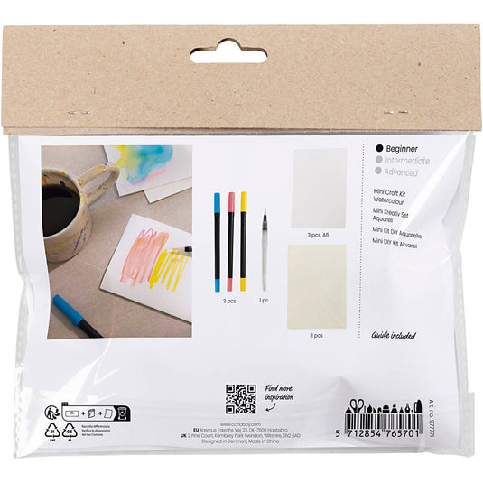 Creativ company mini hobbyset aquarel kaarten en enveloppen