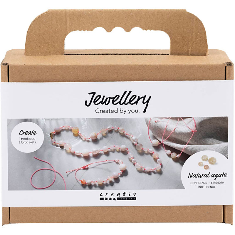 Load image into Gallery viewer, Creativ company mini hobbyset sieraden halskettingen en armband roze
