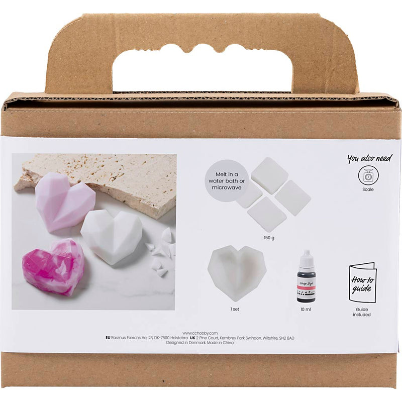 Load image into Gallery viewer, Creativ company https: www.cchobby.nl mini-hobbyset-zeep-maken-harten-roze-1-doos
