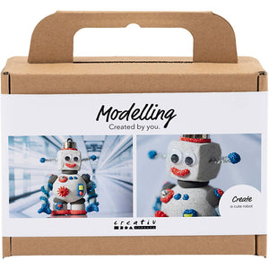 Creativ company https: www.cchobby.nl mini-hobbyset-boetseren-robot-blauw-grijs-rood-1-doos