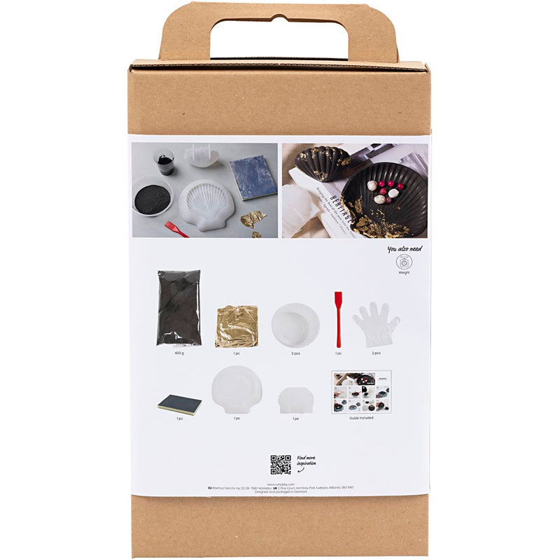 Load image into Gallery viewer, Creativ company hobbyset hars gieten mossel zwart goud
