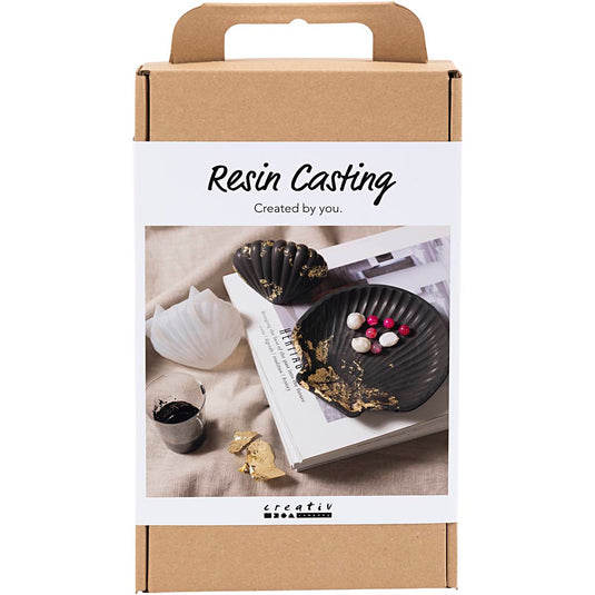 Creativ company hobbyset hars gieten mossel zwart goud