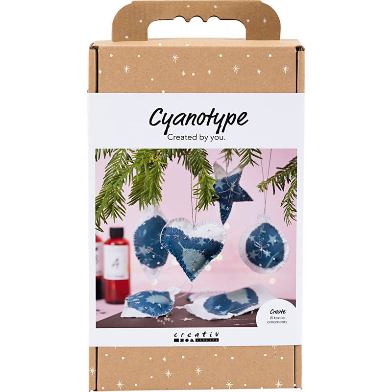 Load image into Gallery viewer, Creativ company https: www.cchobby.nl hobbyset-cyanotypie-kerstdecoraties-blauw-zilver-1-doos
