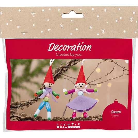Creativ company mini hobbyset decoratie kerstkabouters