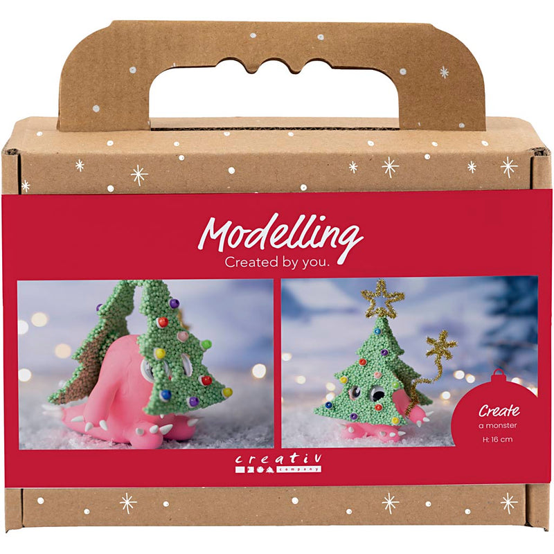 Load image into Gallery viewer, Creativ company mini hobbyset boetseren kerstboommonster
