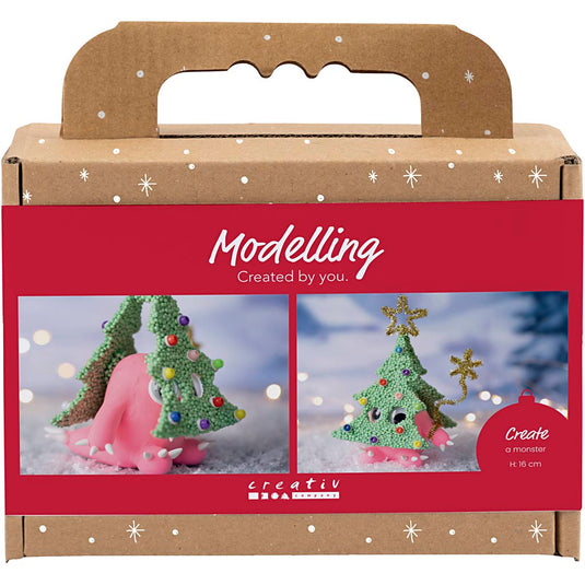 Creativ company mini hobbyset boetseren kerstboommonster