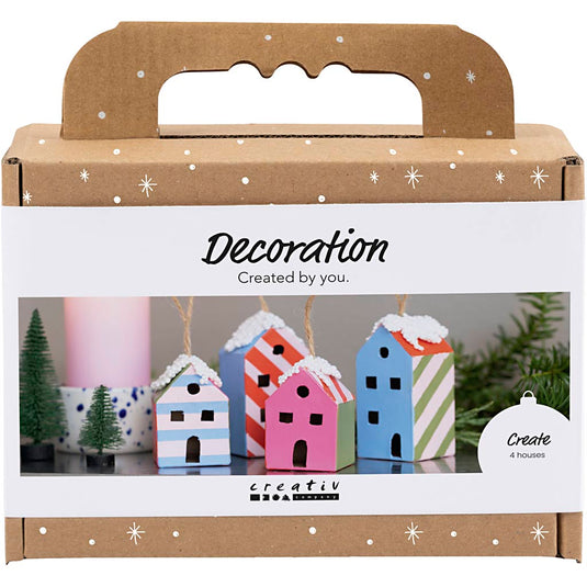 Creativ company mini hobbyset decoratie huizen kleurrijk