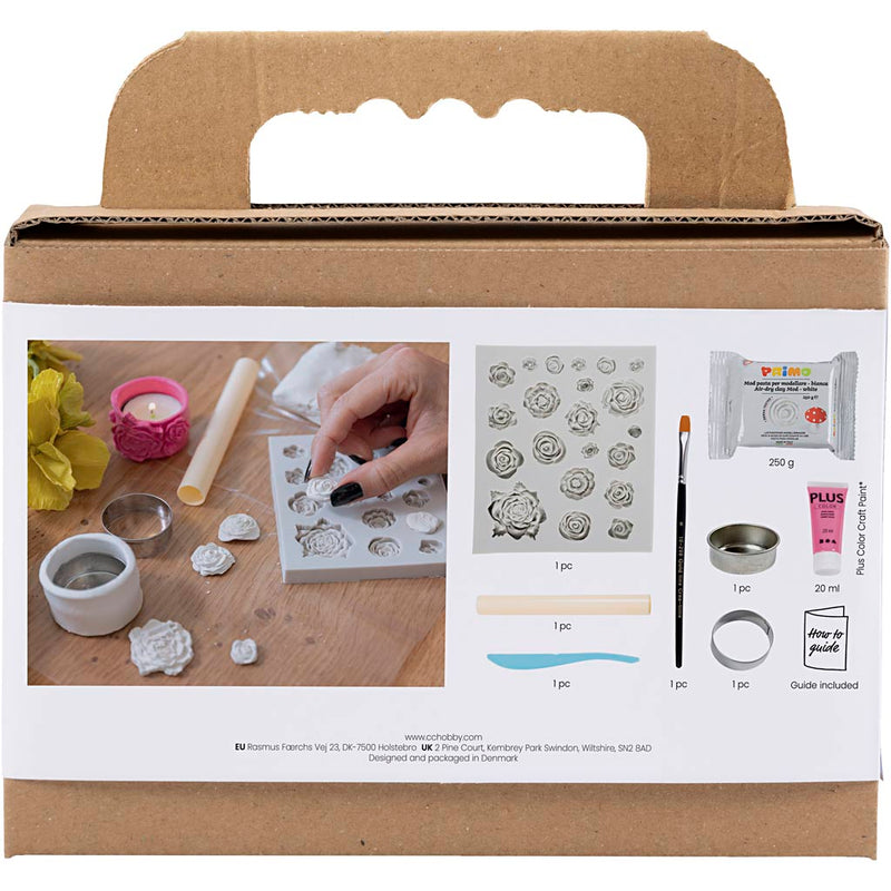 Load image into Gallery viewer, Creativ company mini hobbyset boetseren theelichthouders roze
