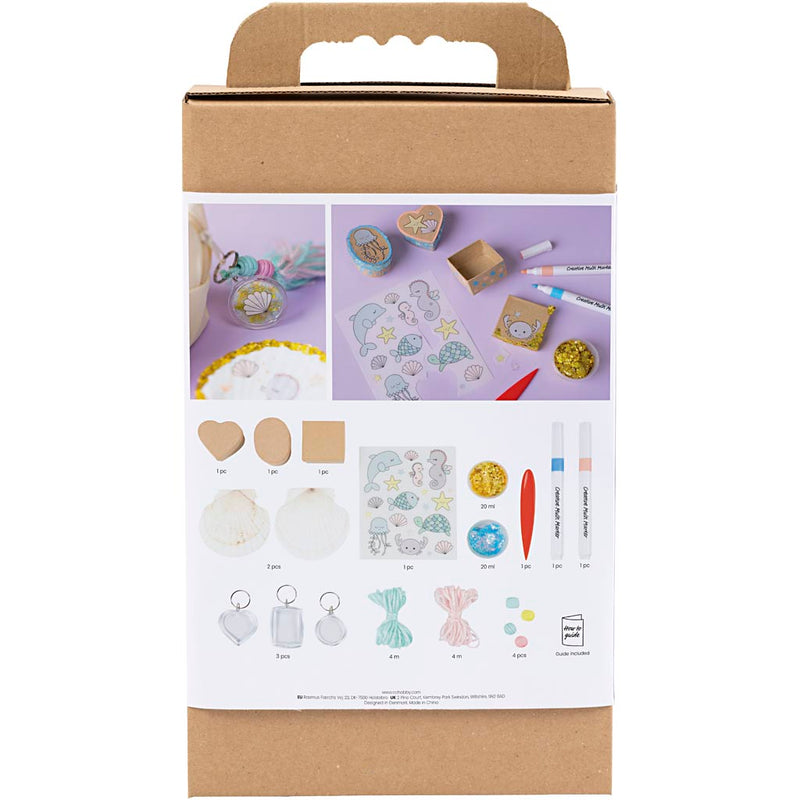 Load image into Gallery viewer, Creativ company mini hobbyset - schelpen en sleutelhangers

