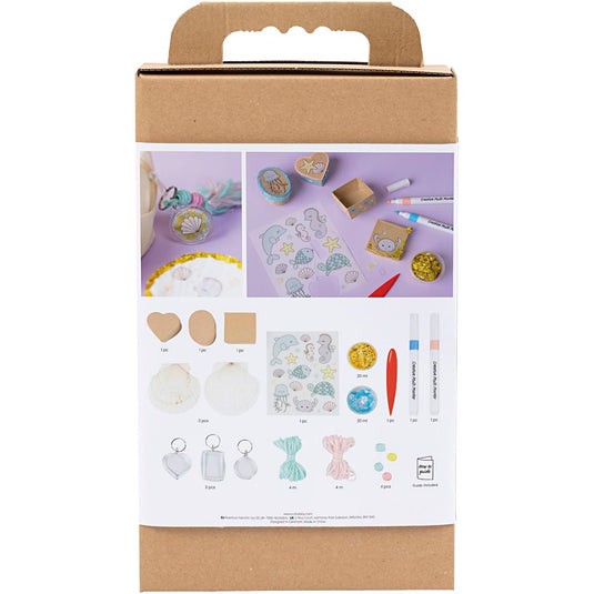 Creativ company mini hobbyset - schelpen en sleutelhangers