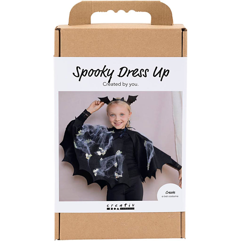 Afbeelding laden in galerijviewer, Https: www.cchobby.nl hobbyset-griezelige-verkleedkleding-vleermuiscape-en-hoofdband-zwart-zwart-glitter-1-doos
