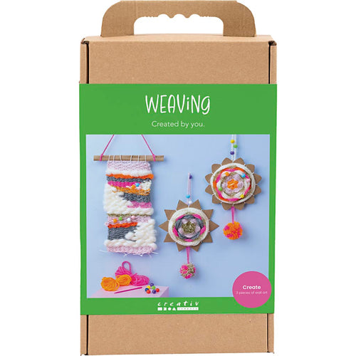Creativ company hobbyset weven, wandbevestigingen, diverse kleuren, 1 doos
