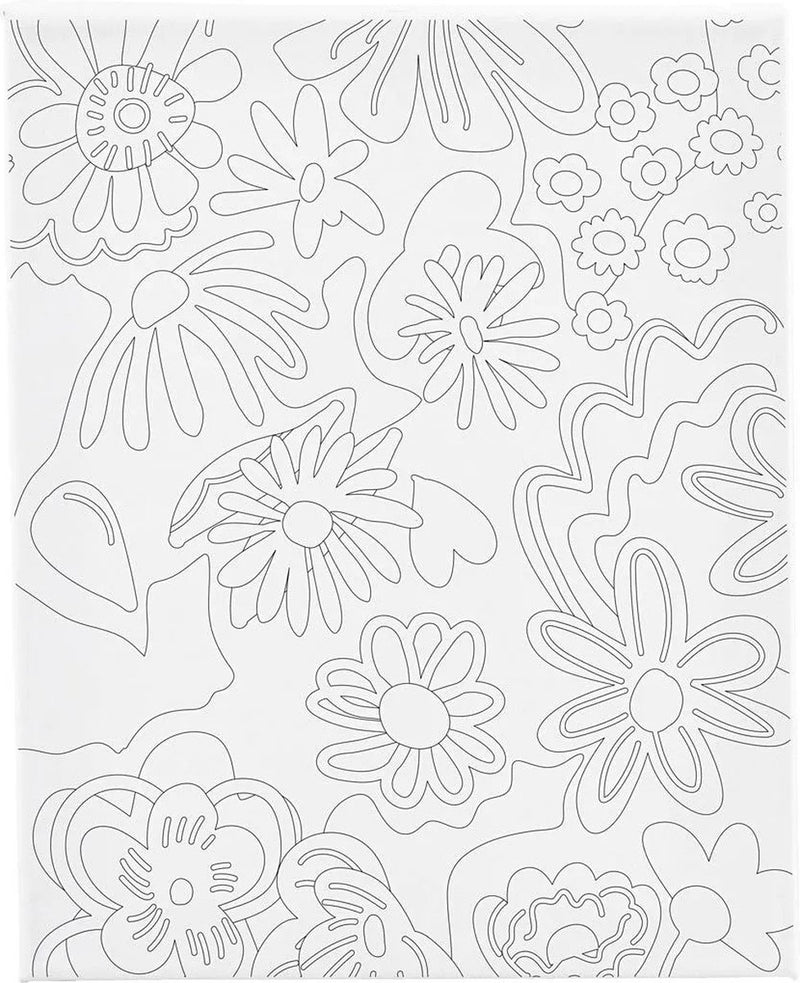 Load image into Gallery viewer, Creativ company schildercanvas met print bloemen - 24x30cm
