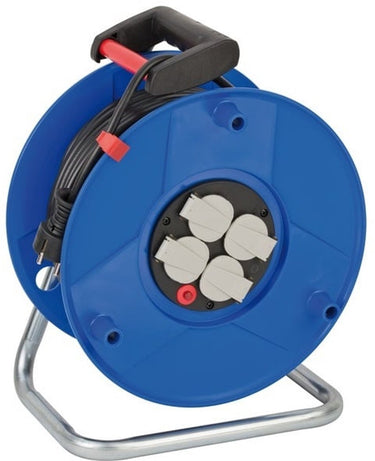 Brennenstuhl garant kabelhaspel h05vv-f 3g1,5 (50m zwarte kabel, voor binnengebruik, made in germany)