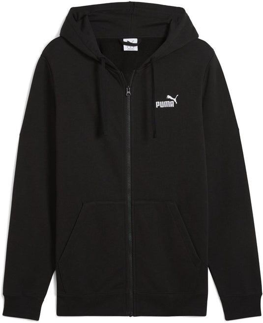Puma ess no. 1 logo full-zip hoodie fl heren trui - black